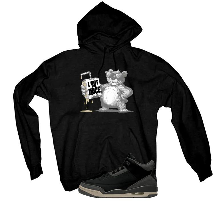 A Ma Maniere x Air Jordan 3 Black Black T-Shirt (I got the juice)| illcurrency - Image 3