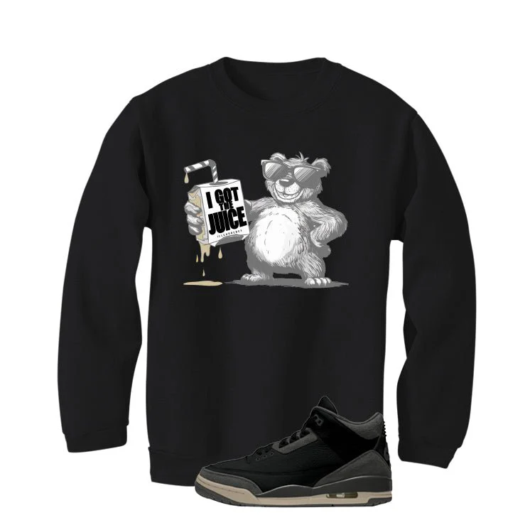 A Ma Maniere x Air Jordan 3 Black Black T-Shirt (I got the juice)| illcurrency - Image 4