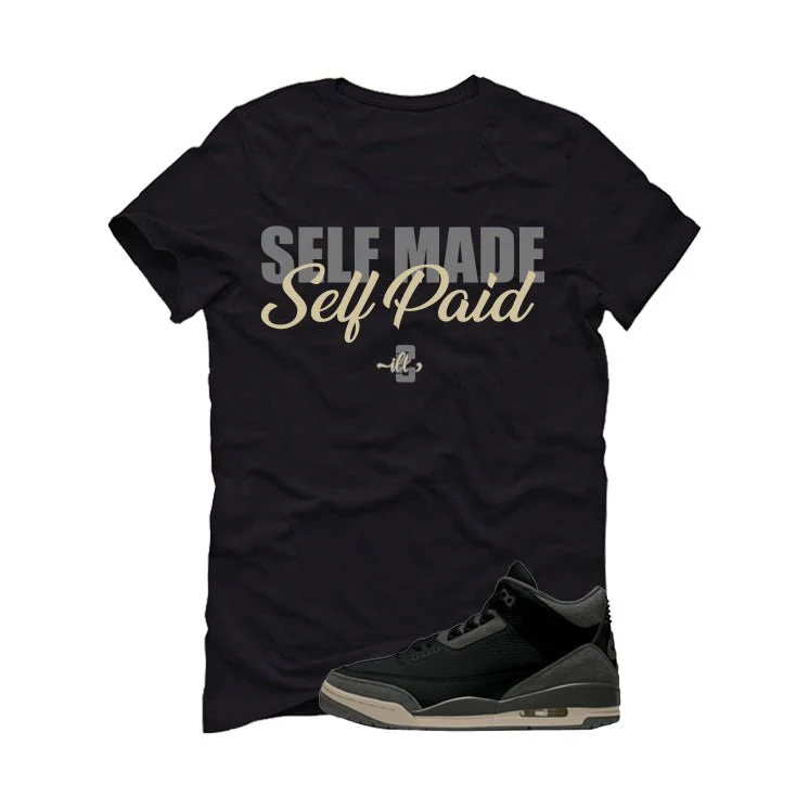 A Ma Maniere x Air Jordan 3 Black Black T-Shirt (Self Made Self Paid)| illcurrency - Image 2