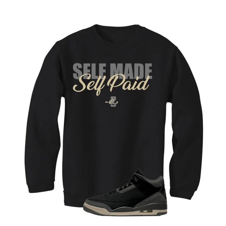 A Ma Maniere x Air Jordan 3 Black Black T-Shirt (Self Made Self Paid)| illcurrency - Image 4