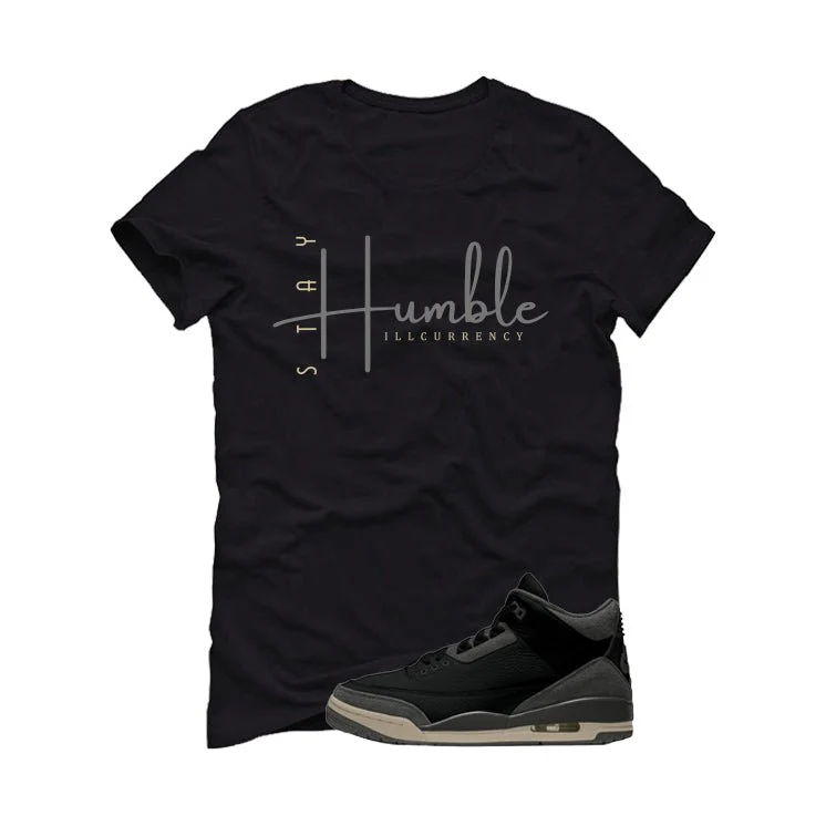 A Ma Maniere x Air Jordan 3 Black Black T-Shirt (Stay Humble)| illcurrency - Image 2