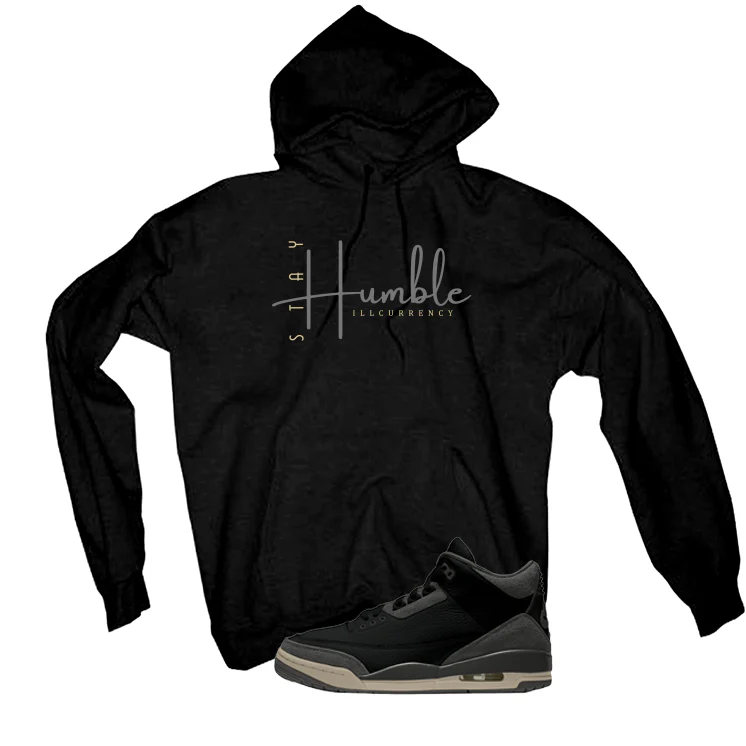 A Ma Maniere x Air Jordan 3 Black Black T-Shirt (Stay Humble)| illcurrency - Image 3