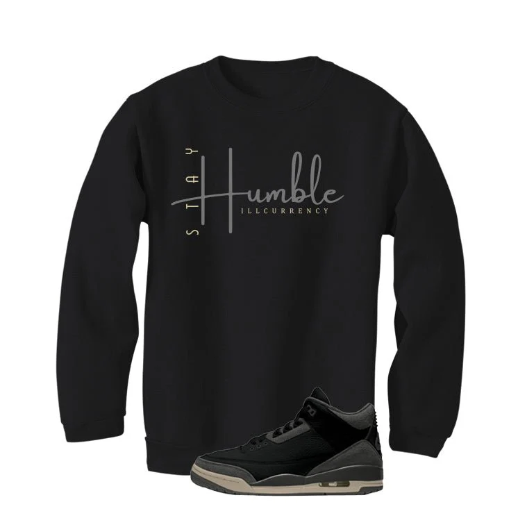 A Ma Maniere x Air Jordan 3 Black Black T-Shirt (Stay Humble)| illcurrency - Image 4