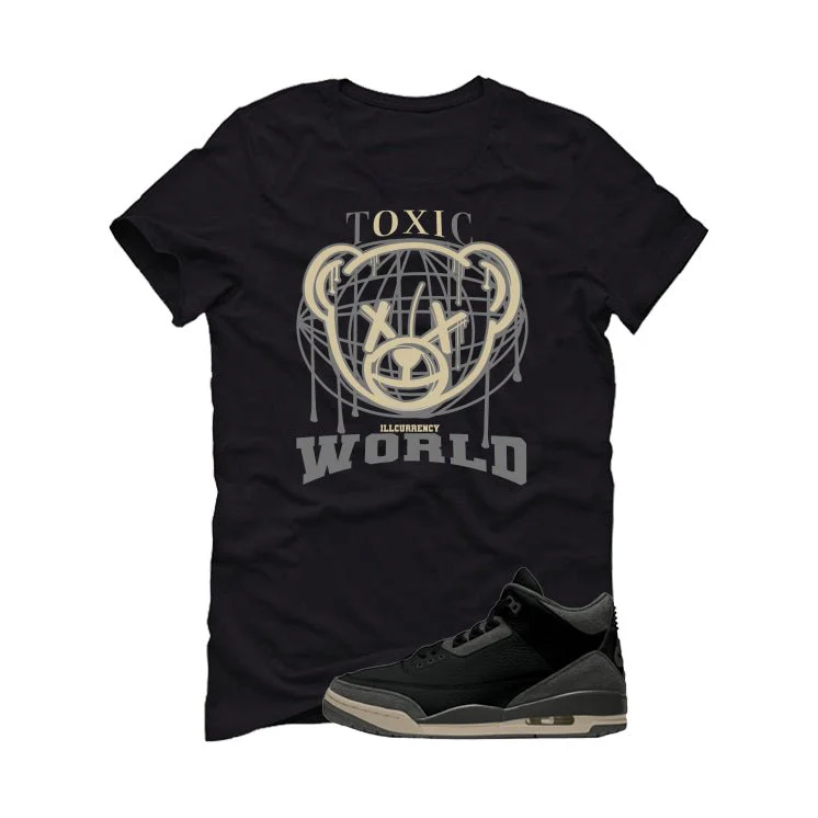 A Ma Maniere x Air Jordan 3 Black Black T-Shirt (Toxic World)| illcurrency - Image 2