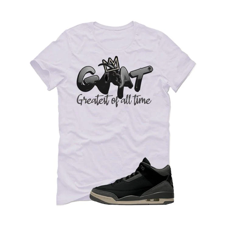 A Ma Maniere x Air Jordan 3 Black White T-Shirt (Goat)| illcurrency - Image 2
