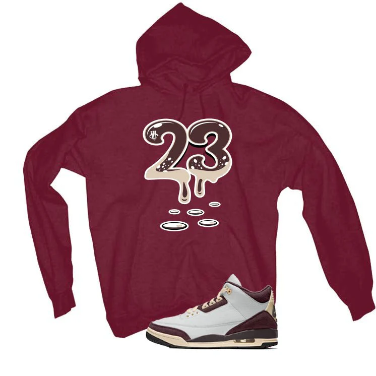 A Ma Maniere x Air Jordan 3 Burgundy Crush Maroon T-Shirt (23)| illcurrency - Image 3