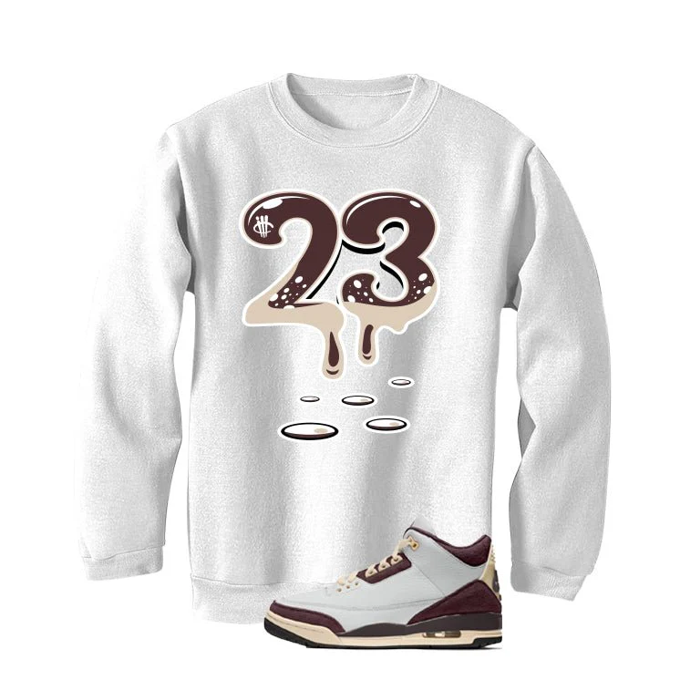 A Ma Maniere x Air Jordan 3 Burgundy Crush White T-Shirt (23)| illcurrency - Image 4