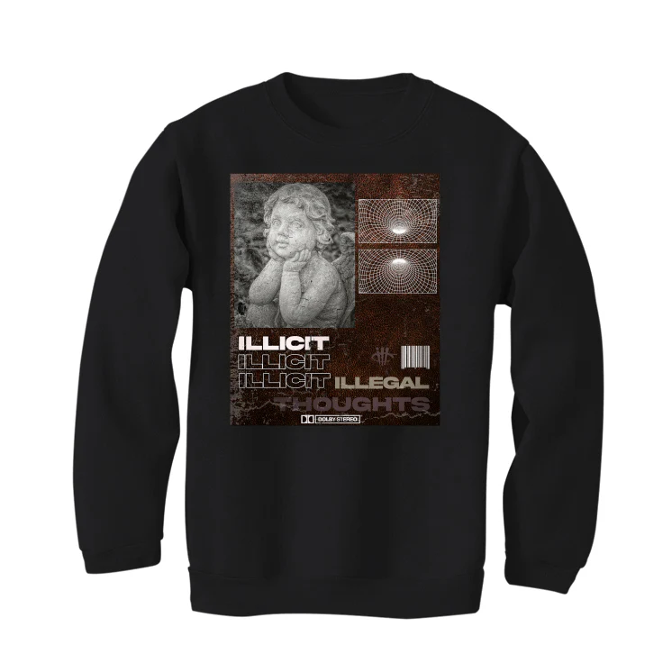 A Ma Maniere x Air Jordan 4 SP "Violet Ore" Black T-Shirt (ILLICIT) - Image 4