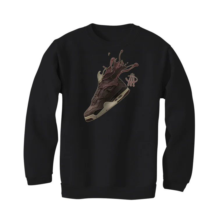 A Ma Maniere x Air Jordan 4 SP "Violet Ore" Black T-Shirt (SPLASH) - Image 4