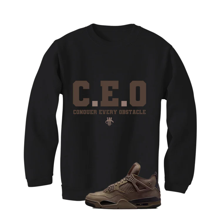 A Ma Maniere x Air Jordan 4 Dark Mocha Matching T-Shirt, Sweatshirts & Hoodies Black T-Shirt (Ceo)| illcurrency - Image 4
