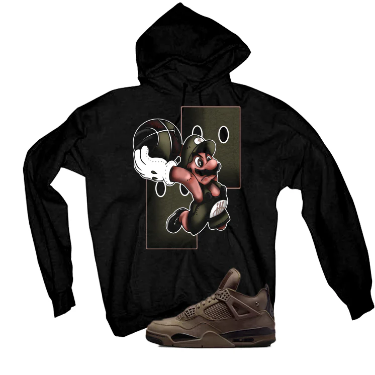 A Ma Maniere x Air Jordan 4 Dark Mocha Matching T-Shirt, Sweatshirts & Hoodies Black T-Shirt (Mario Ball)| illcurrency - Image 3