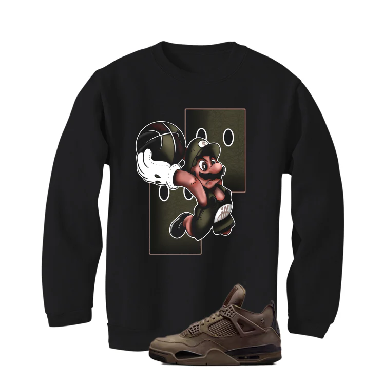 A Ma Maniere x Air Jordan 4 Dark Mocha Matching T-Shirt, Sweatshirts & Hoodies Black T-Shirt (Mario Ball)| illcurrency - Image 4