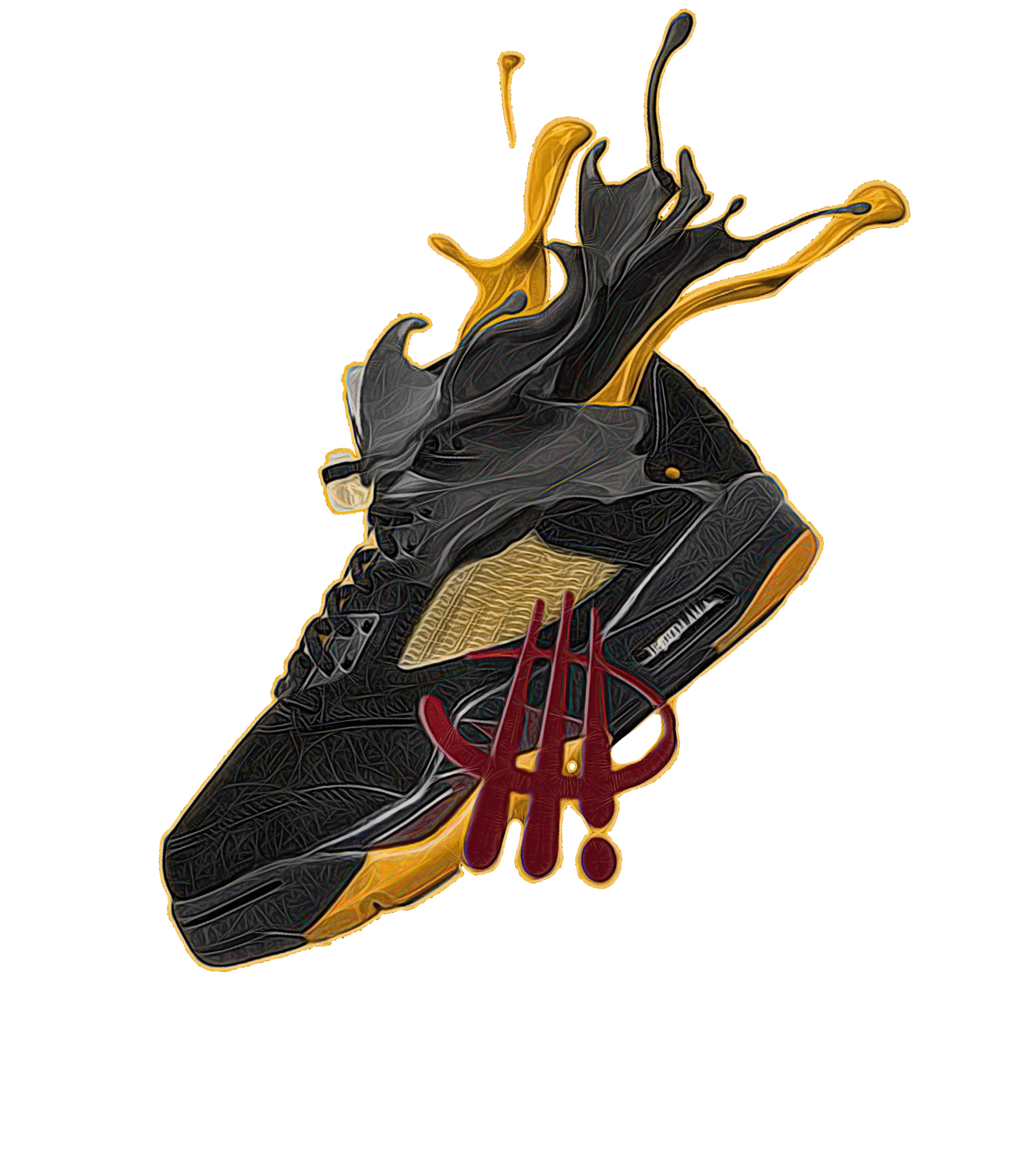 A Ma Maniére x Air Jordan 5 “Black” | illcurrency White T-Shirt (SPLASH 5)