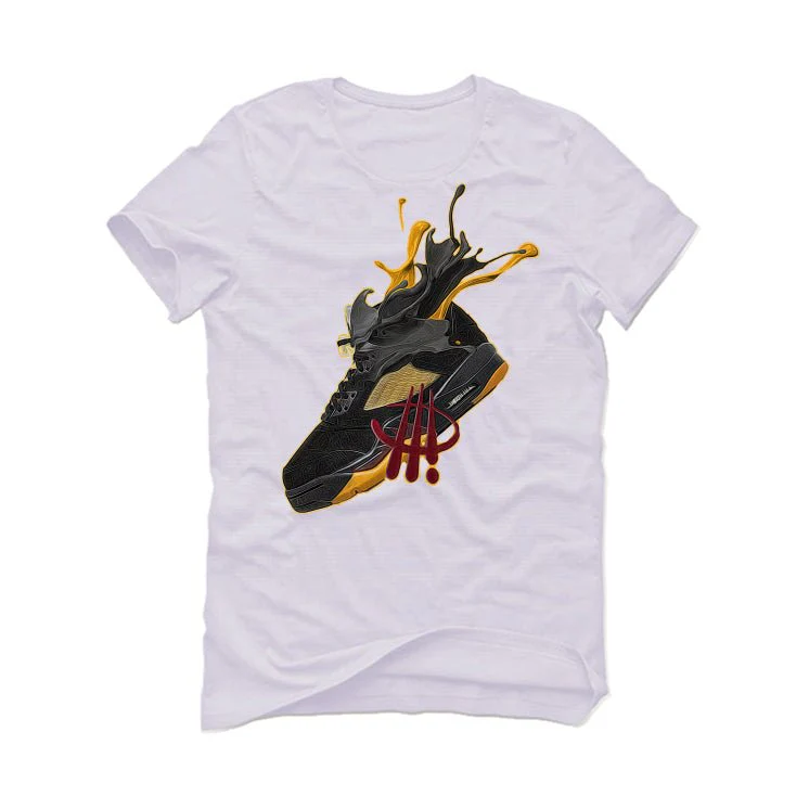A Ma Maniére x Air Jordan 5 “Black” | illcurrency White T-Shirt (SPLASH 5) - Image 2
