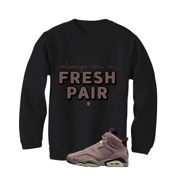 A Ma Maniere x Air Jordan 6 Built for This Matching T-Shirt, Sweatshirts & Hoodies Black T-Shirt (Fresh Pair)| illcurrency - Image 3