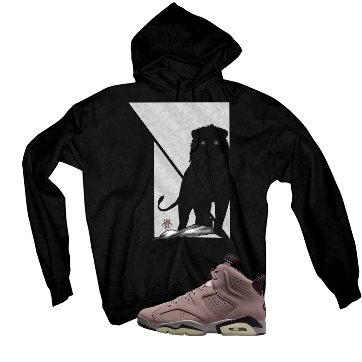 A Ma Maniere x Air Jordan 6 Built for This Matching T-Shirt, Sweatshirts & Hoodies Black T-Shirt (Lion)| illcurrency - Image 3