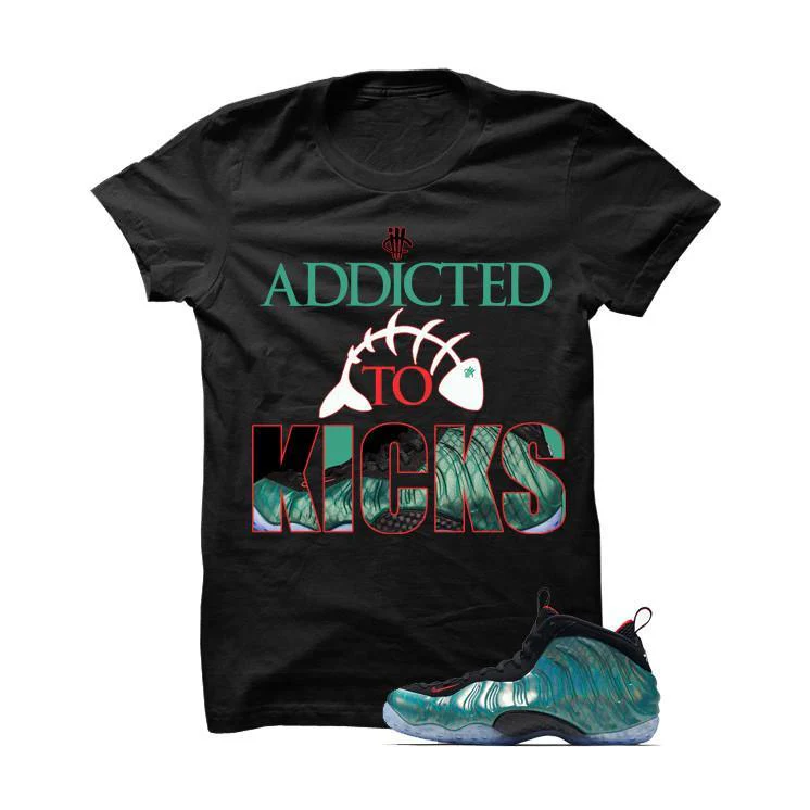Foamposite One "Gone Fishing" Black T Shirt (Addicted To Kicks) - Image 2