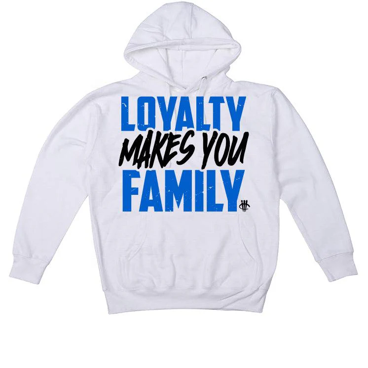 adidas Yeezy Boost 350 V2 “Dazzling Blue” White T-Shirt (LOYALTY) - Image 3