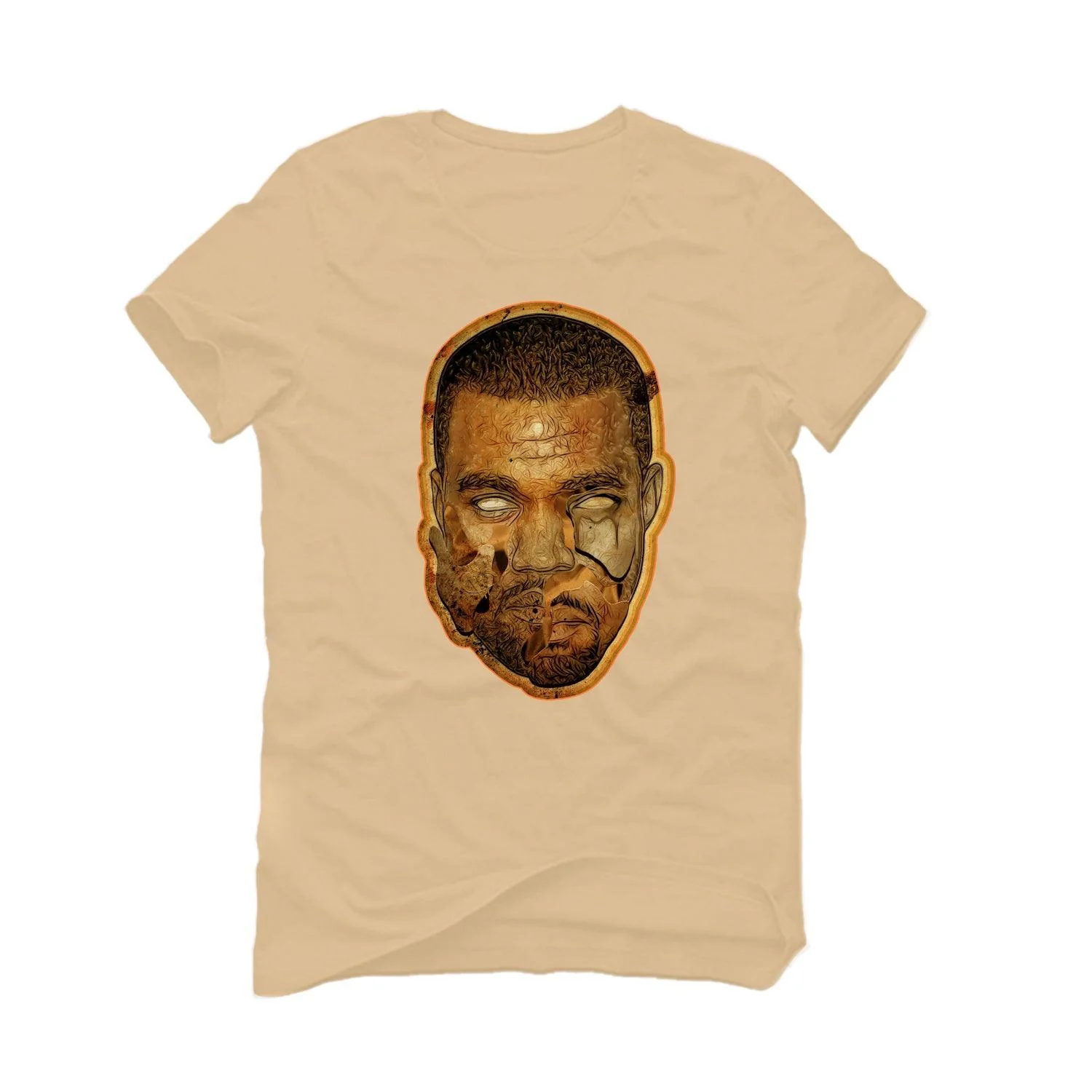 adidas Yeezy Boost 350 V2 “MX Oat” Tan T-Shirt (BROKEN) - Image 2