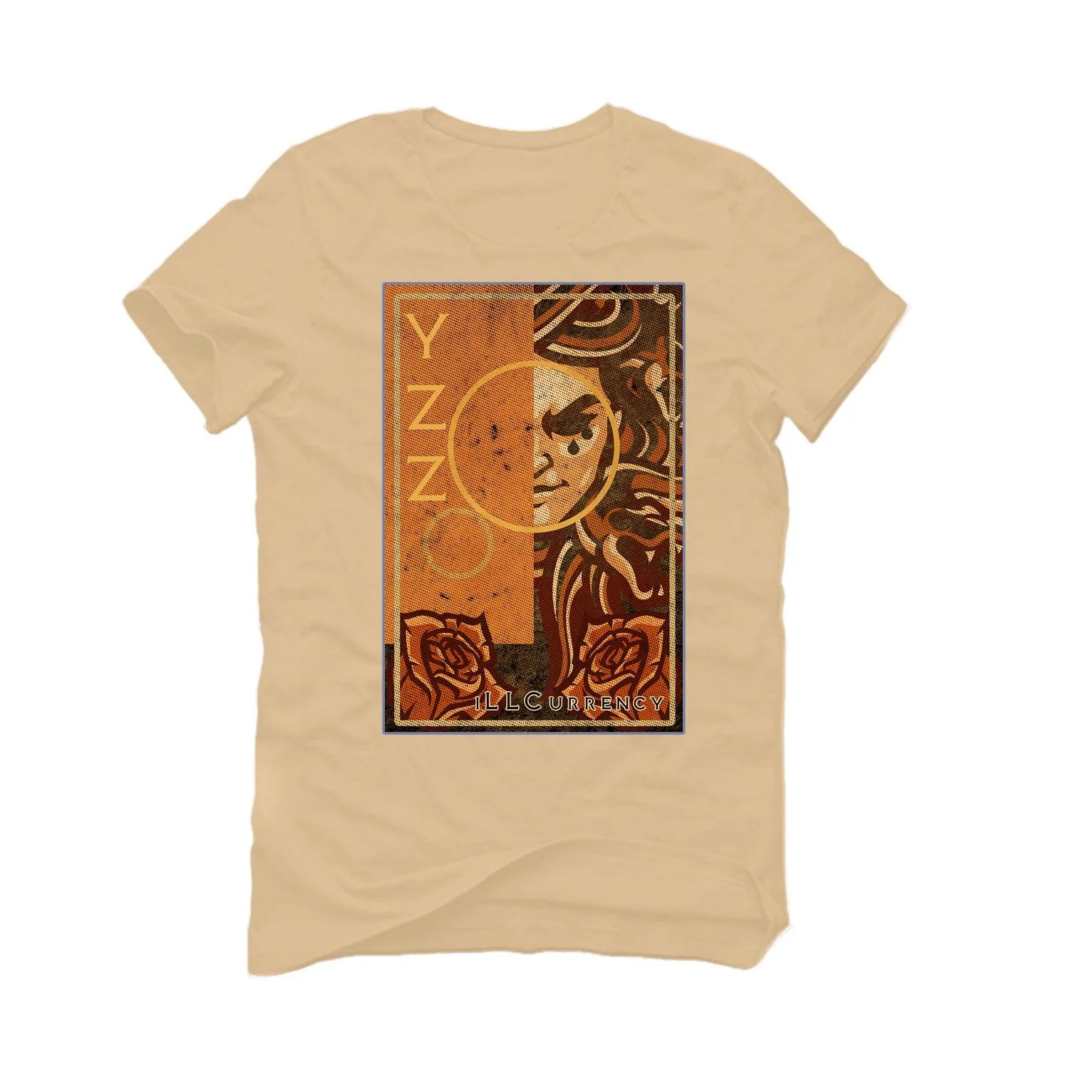 adidas Yeezy Boost 350 V2 “MX Oat” Tan T-Shirt (MEDDUSSA) - Image 2