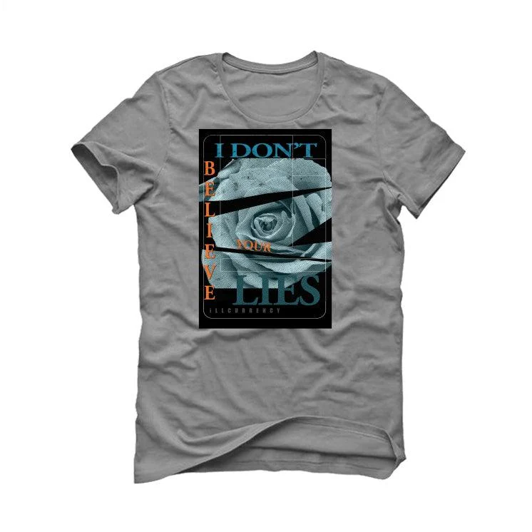 adidas Yeezy Boost 700 “Wash Orange” Grey T-Shirt (I DON'T BELIEVE YOUR LIES) - Image 2