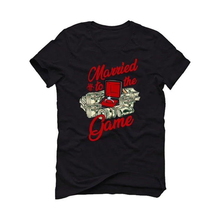 Air Jordan 1 “Bred Patent” Black T-Shirt (MARRIED TO THE GAME) - Image 2