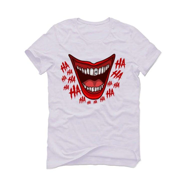 Air Jordan 1 “Bred Patent” White T-Shirt (joker) - Image 2