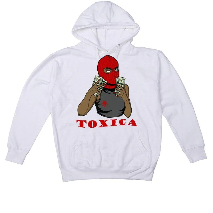 Air Jordan 1 “Bred Patent” White T-Shirt (toxica) - Image 3