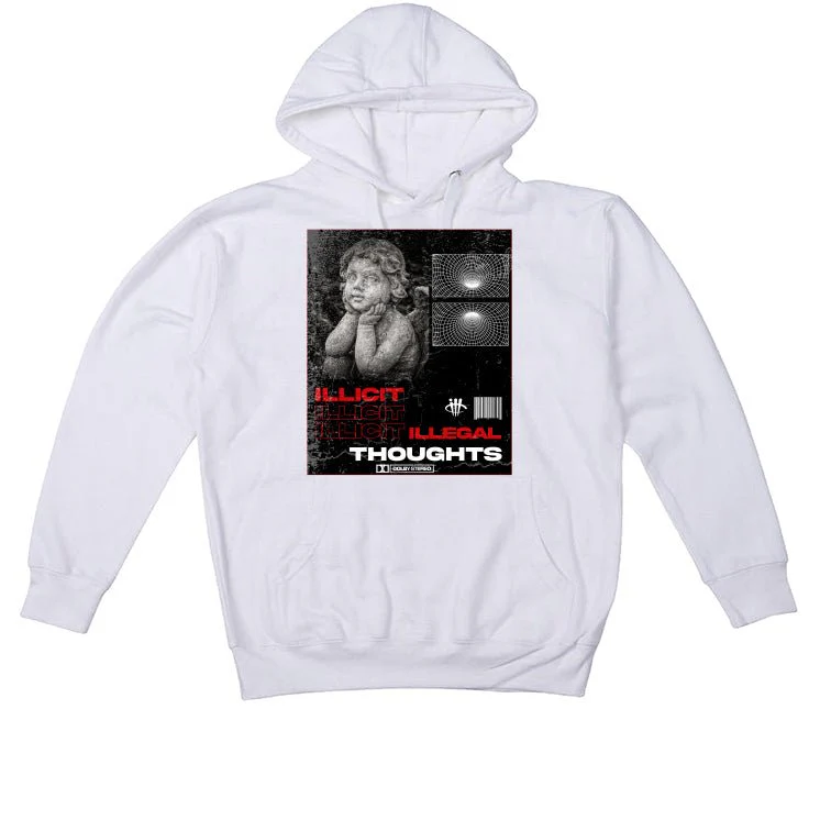Air Jordan 1 Chicago “Lost and Found”|ILLCURRENCY White T-Shirt (ILLICIT THOUGHTS) - Image 3