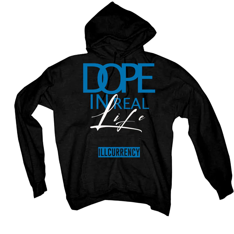 Air Jordan 1 “Dark Marina Blue” Black T-Shirt (DOPE) - Image 3