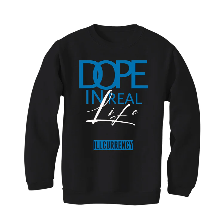 Air Jordan 1 “Dark Marina Blue” Black T-Shirt (DOPE) - Image 4