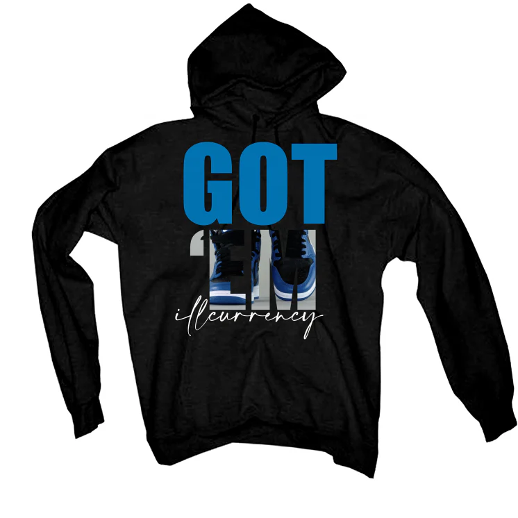 Air Jordan 1 “Dark Marina Blue” Black T-Shirt (Got Em) - Image 3