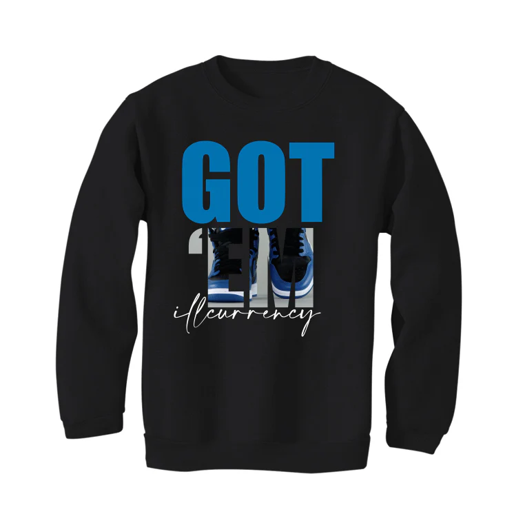 Air Jordan 1 “Dark Marina Blue” Black T-Shirt (Got Em) - Image 4