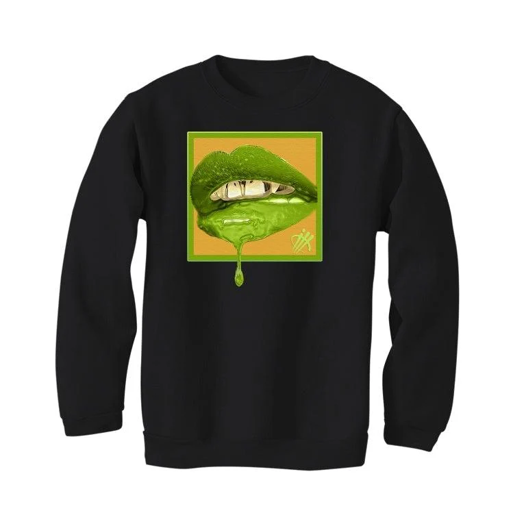 AIR JORDAN 1 HI VOLT GOLD 2021 Black T-Shirt (LIPSTICK) - Image 3