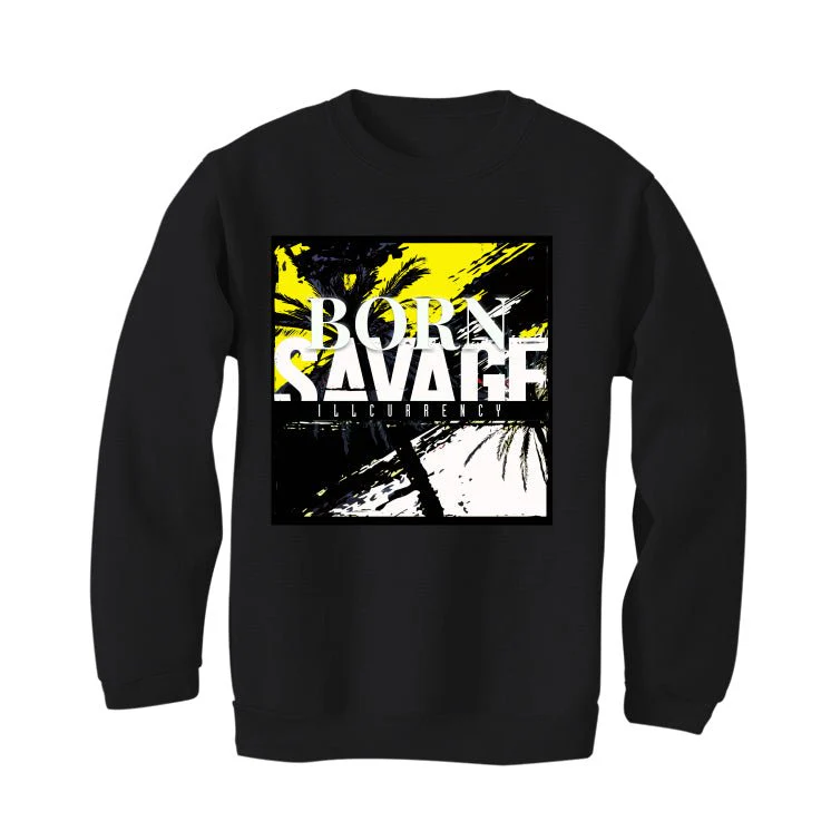 Air Jordan 1 High 85 Black White - Black T-Shirt (BORN SAVAGE) - Image 4