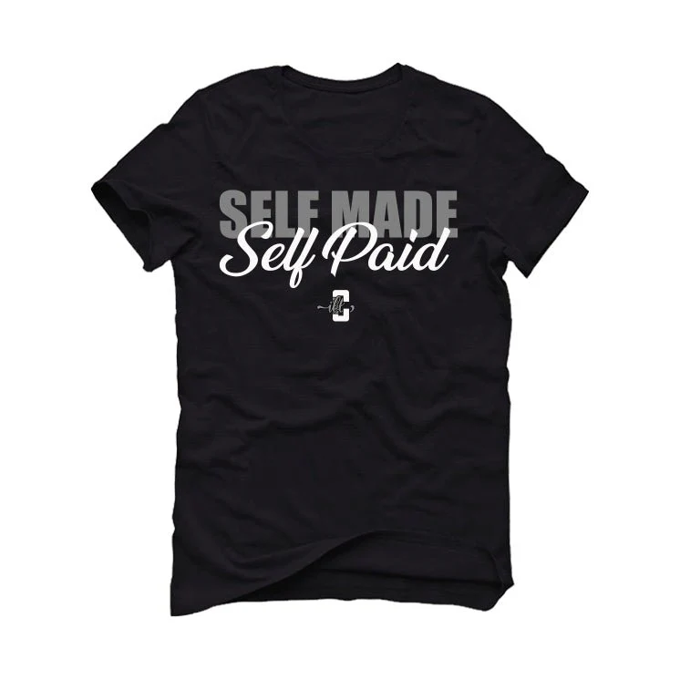 Air Jordan 1 High 85 Black White - Black T-Shirt (Self Made Self Paid) - Image 2
