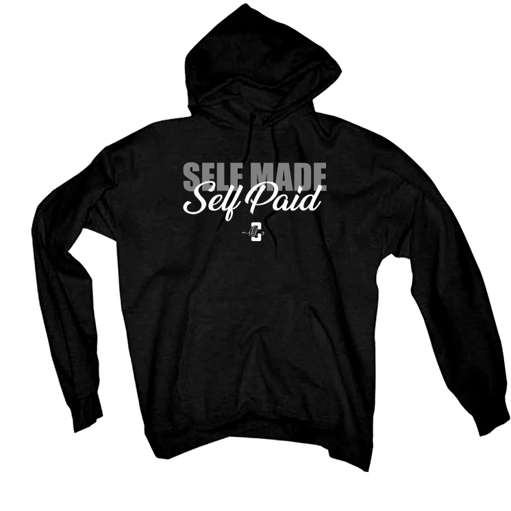 Air Jordan 1 High 85 Black White - Black T-Shirt (Self Made Self Paid) - Image 3