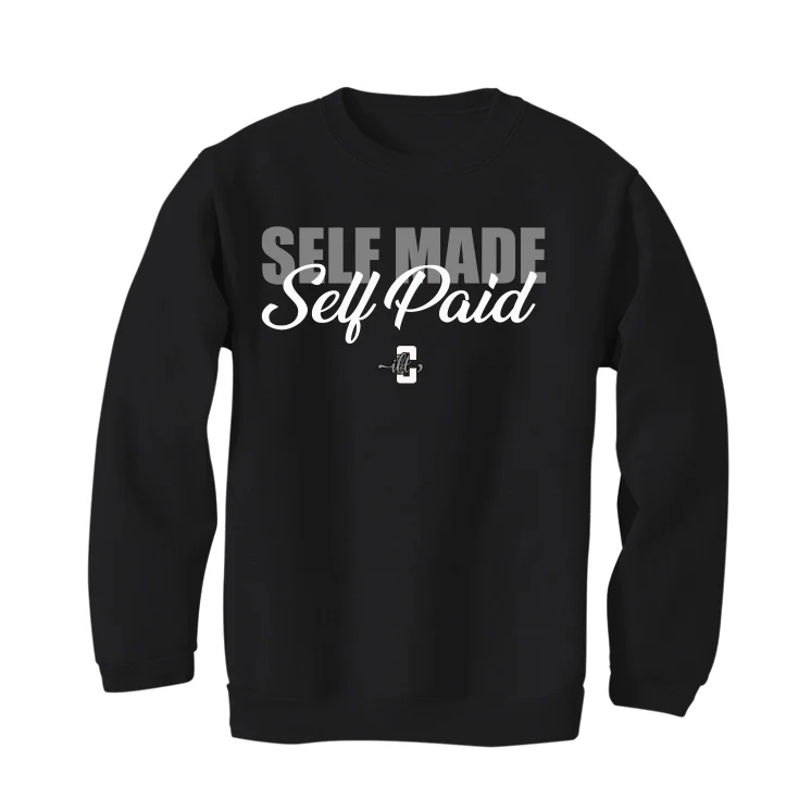 Air Jordan 1 High 85 Black White - Black T-Shirt (Self Made Self Paid) - Image 4