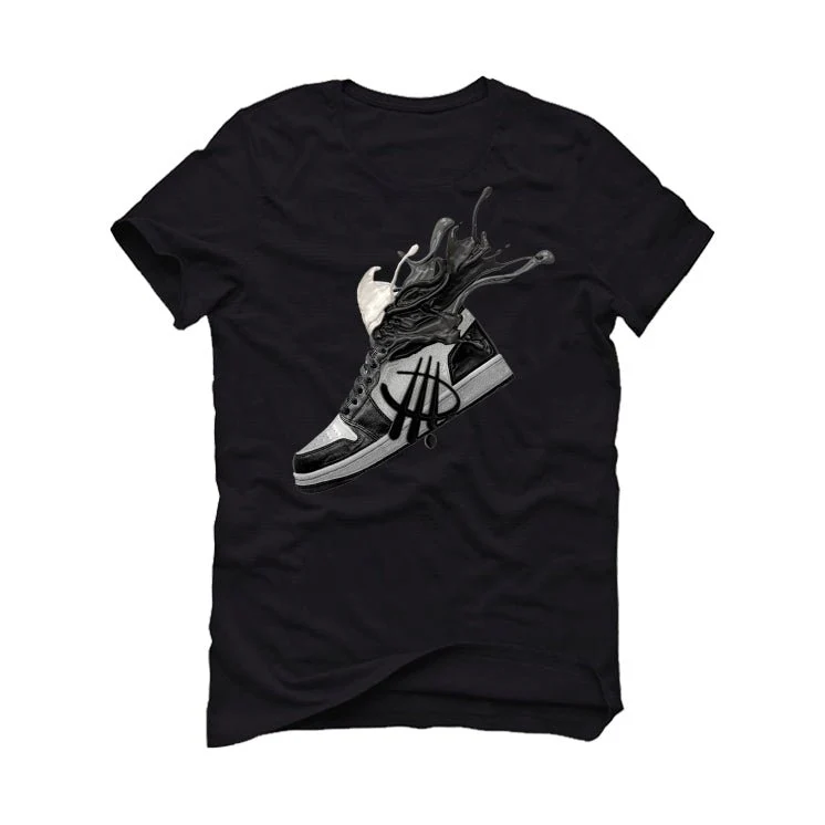 Air Jordan 1 High 85 Black White - Black T-Shirt (SPLASH) - Image 2