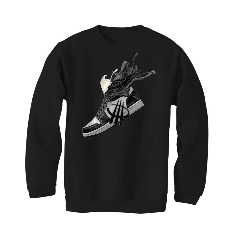 Air Jordan 1 High 85 Black White - Black T-Shirt (SPLASH) - Image 4