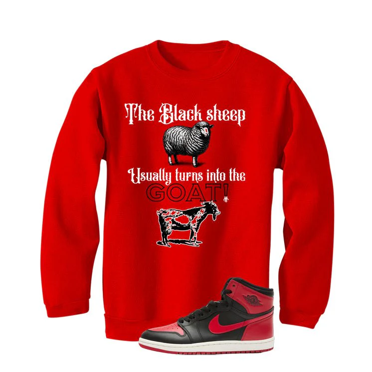 Air Jordan 1 High ’85 Bred Red T-Shirt (the black sheep usually turns into the GOAT!)| illcurrency - Image 4