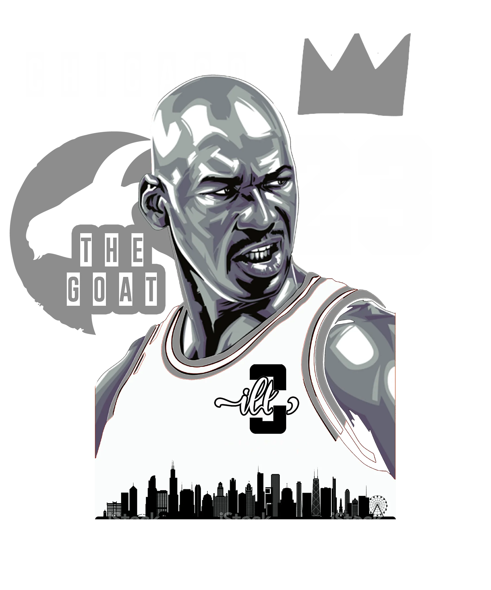 Air Jordan 1 High ‘85 “Georgetown” Navy Blue T-Shirt (The Goat)
