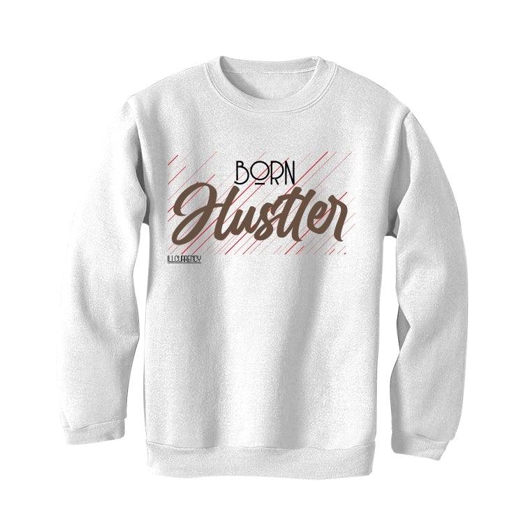 Air Jordan 1 High "Black Mocha" 2020 White T-Shirt (Born Hustler) - Image 3