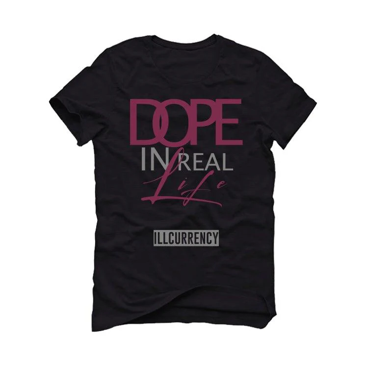 Air Jordan 1 High “Bordeaux” 2021 Black T-Shirt (DOPE) - Image 2