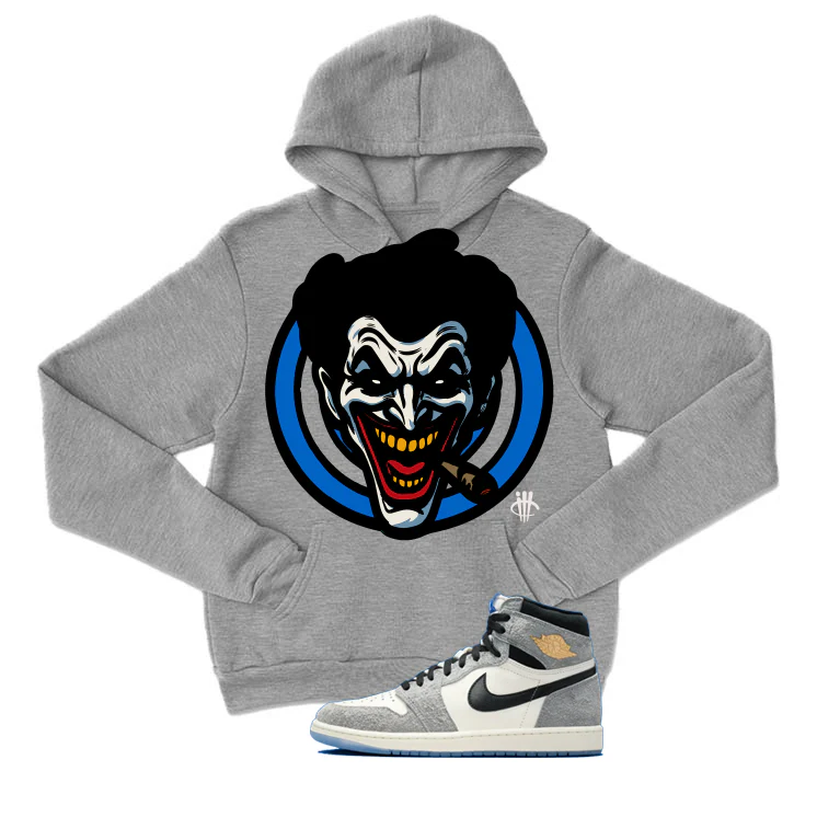 Air Jordan 1 High OG All-Star Matching T-Shirt, Sweatshirts & Hoodies Grey T-Shirt (Joke The Joker)| illcurrency - Image 3
