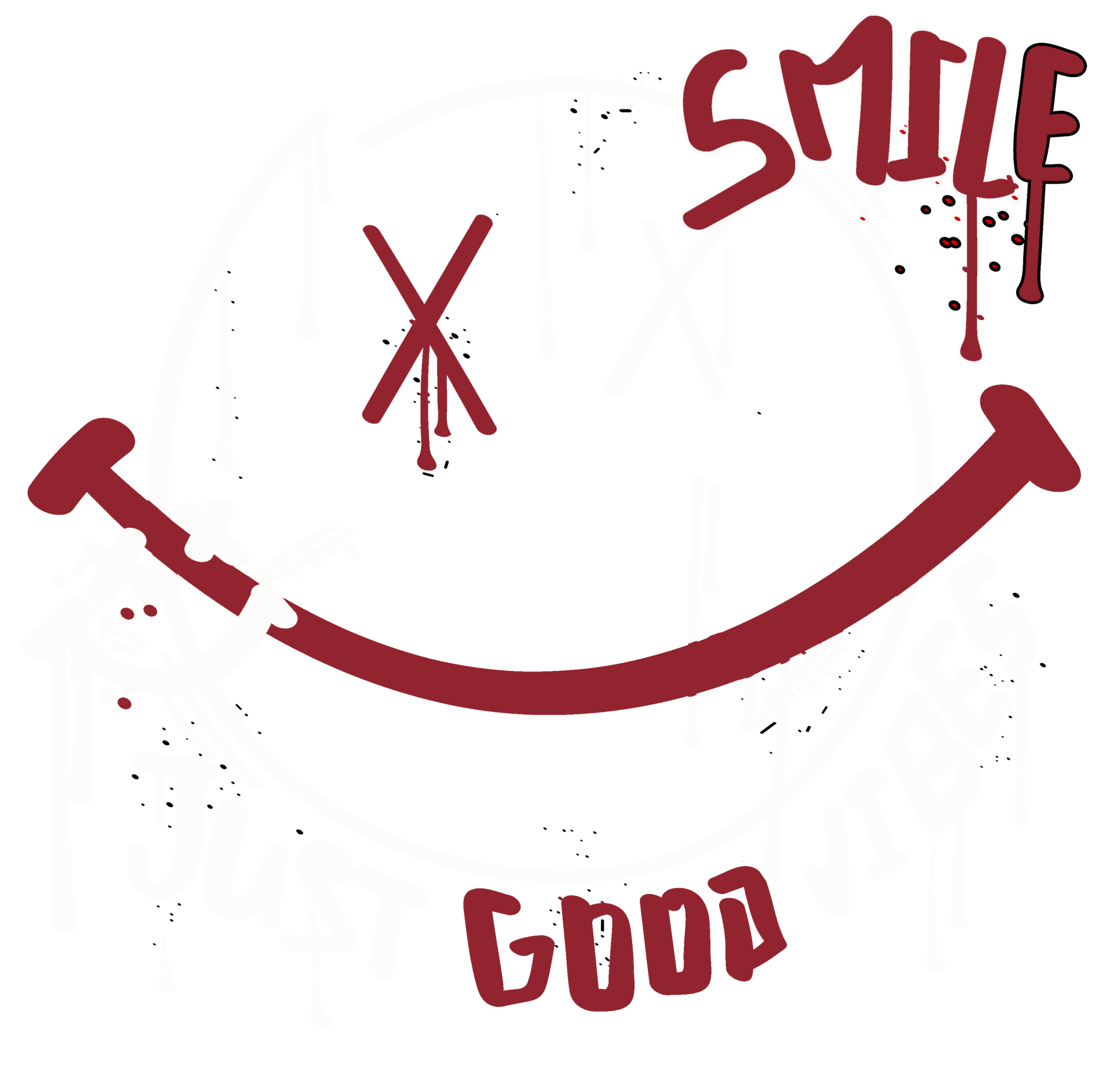 Air Jordan 1 High OG Black Toe Reimagined Black T-Shirt (Smile)| illcurrency