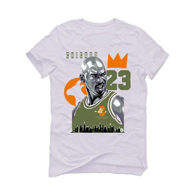 Air Jordan 1 High OG Craft “Celadon” | illcurrency White T-Shirt (Chicago 23) - Image 2
