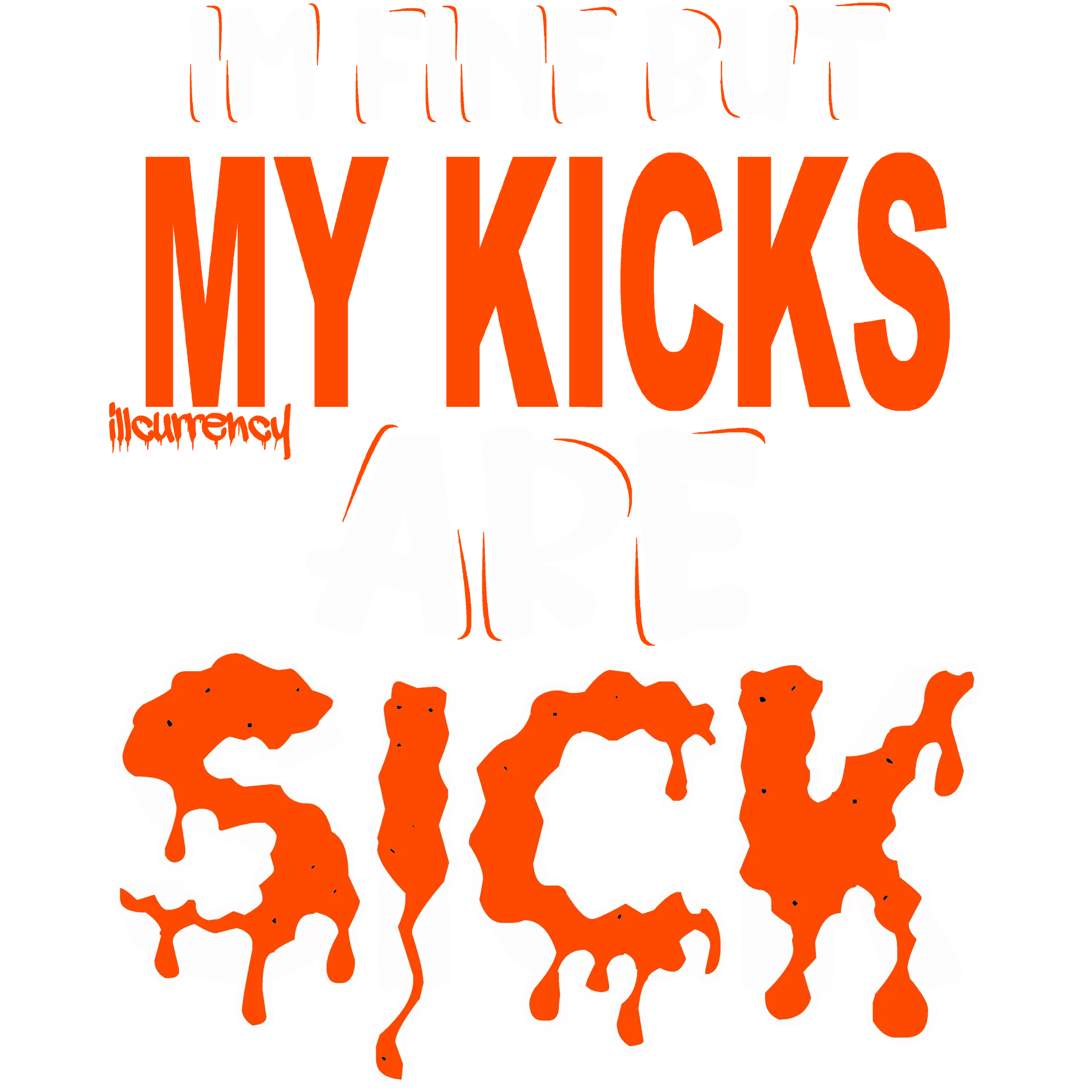 Air Jordan 1 High OG “Electro Orange” 2021 Black T-Shirt (Im fine but my kicks are sick)
