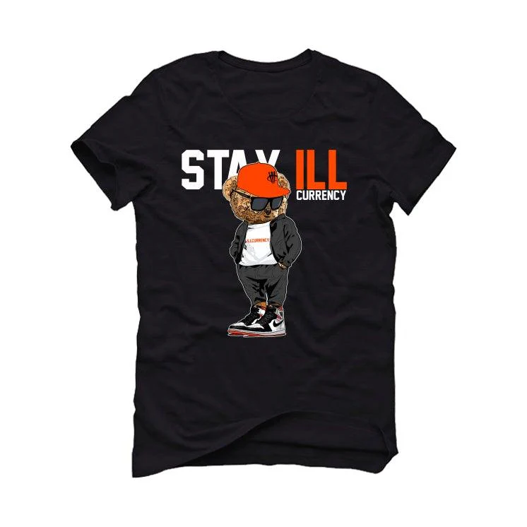 Air Jordan 1 High OG “Electro Orange” 2021 Black T-Shirt (Stay Ill) - Image 2