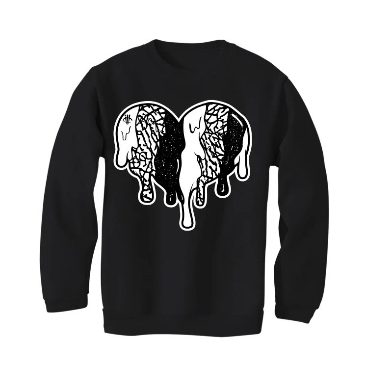 Air Jordan 1 High OG “Elephant” | illcurrency Black T-Shirt (Heart) - Image 4